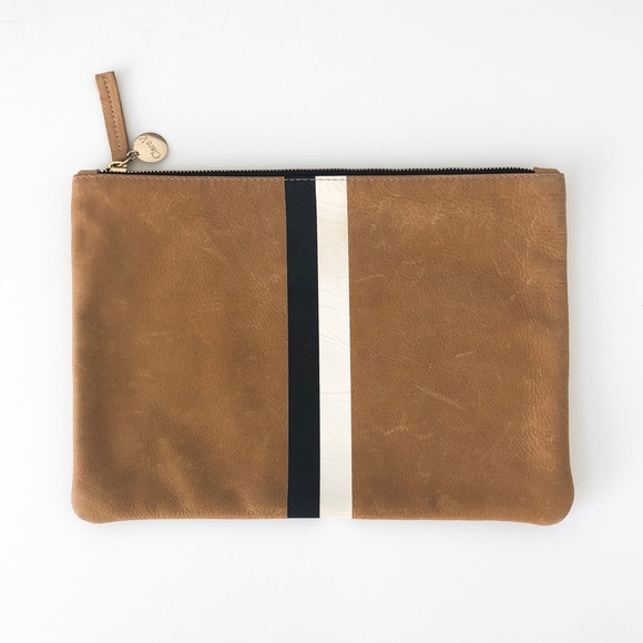 Clare V Handbags - Clare V. Center Stripe Clutch